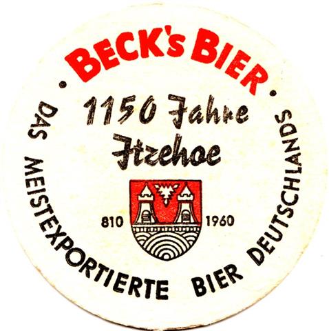 bremen hb-hb becks rund 180 2a (180-1150 jahre itzehoe 1960-schwarzrot) 
